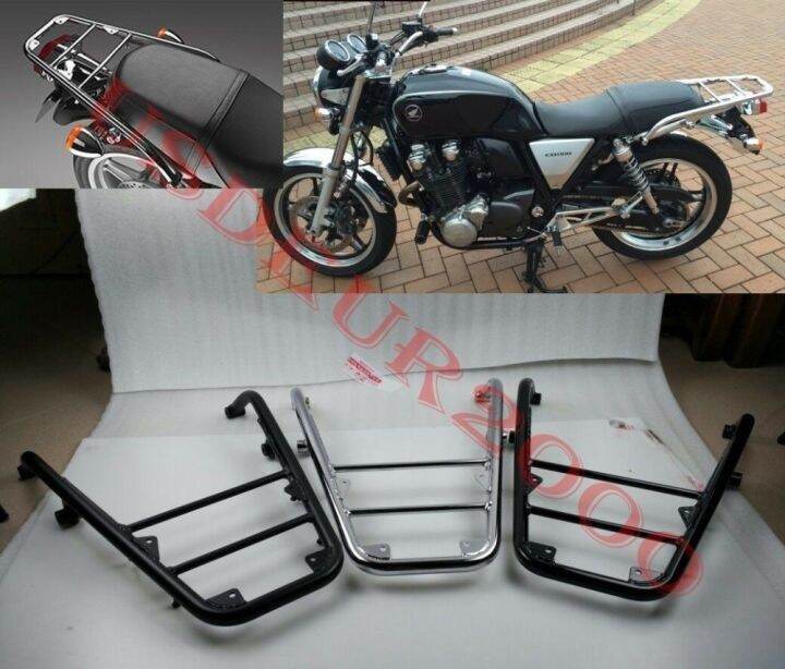 Rear Carrier Cargo Luggage Rack for Honda CB1100 EX RS Chrome Black