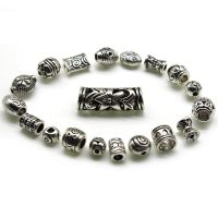 ◘✠♚ 20Pcs/lot Multi Size Tibetan Silver Metal Spacer Beads for Jewelry Making DIY Findings Pendant Charms Beads Bracelet Making