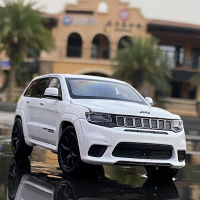 1: 32รถโลหะผสม JEEP-SRT Grand Cherokee Classic พวงมาลัยรถยนต์โช้คอัพเสียงและแสงรถของเล่นของขวัญรถโมเดลเครื่องประดับ