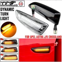 ไฟข้างสัญญาณไฟเลี้ยวแบบไดนามิก LED สำหรับ Opel Vauxhall Astra J K Crosland X Grandland Insignia B Zafira C Eudm3f