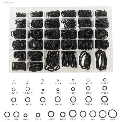 ☸ 1200/1225Pcs 32 Sizes Universal Car Air Conditioning NBR O Rings Auto Repair Tools Compressor Rubber Rings Sealant Box Kit Set