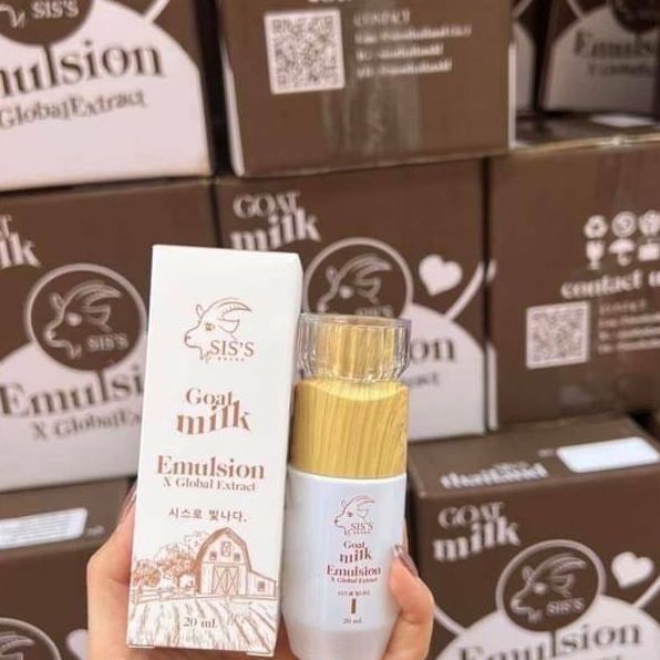 อิมัลชั่นนมแพะ-goat-milk-emulsion-x-global-extract-ซึมผ่านชั้นผิวที่ลึกได้ง่ายและรวดเร็ว-ดูแลผิวนุ่ม-ชุ่มชื่น-1-ขวด-ปริมาณ-20-มิลลิลิตร