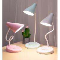 {ItalyNest shop}โคมไฟอ่านหนังสือ Led Macaron Colour พร้อมโหมดสวิตช์สัมผัส3โหมด Lampu Meja Lampu Baca