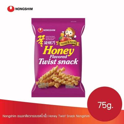 ขนมเกาหลี nongshim honey twist snack 75g ขนมเกลียวกรอบรสน้ำผึ้ง 농심 꿀꽈배기