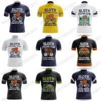 Maillot Sloth 2021 Mens Funny Cartoon Anime Cycling Jersey Set Summer Bicycle Clothing Shirts Suit Bicycle Bib Shorts MTB Ropa