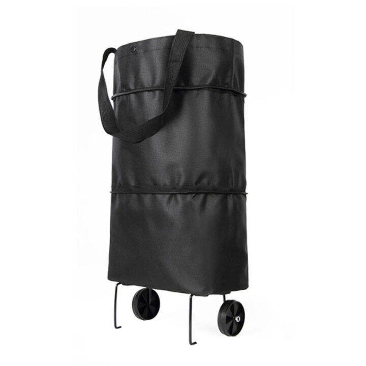 Folding Shopping Pull Cart Trolley Bag With Wheels Foldable Shopping