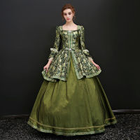 2021Custom 17th Century Rococo Evening Party Dress Renaissance Marie Antoinette Costumes Gothic Victorian Cosplay Halloween Dress