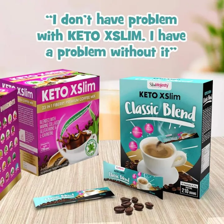 Keto Xslim Slimming and Whitening Coffee 23 in 1 Lazada PH