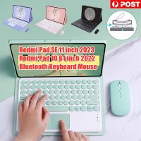 แผ่น Xiaomi Redmi SE 11นิ้ว2023 Redmi Pad 10.61นิ้ว2022แท็บเล็ตแผ่นทัชไร้สายบลูทูธฝาครอบเคสเมาส์และคีย์บอร์ด