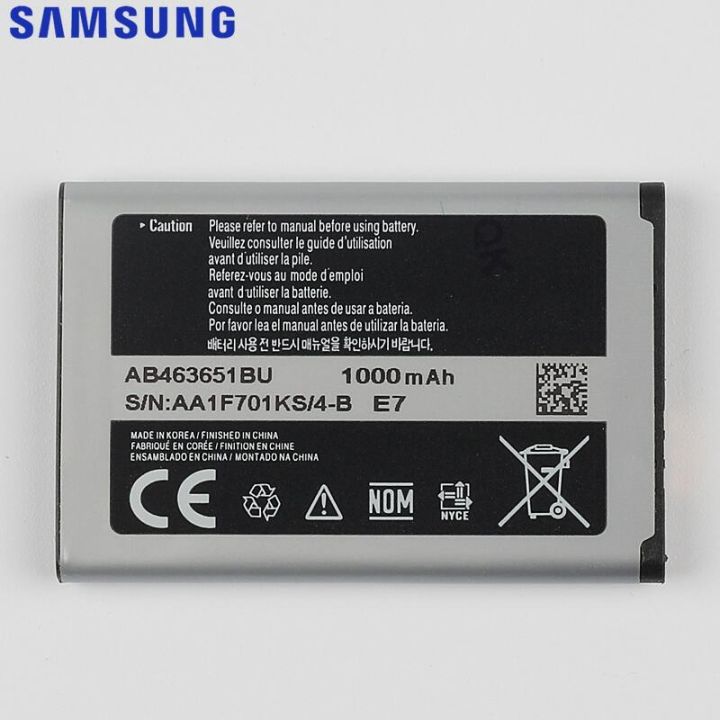 แบตเตอรี่-samsung-original-สำหรับ-j800-s3650-l700-w559-s5628-c3222-s7070-s5608-s3370-b3410-f339-ab463651bc-ab463651be-ab