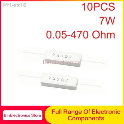 7W Ceramic Cement Resistor Resistance 0.1 0.05 0.22 0.33 0.47 0.5 1 2.7 3.3 3.9 4 5.1 5.6 6.8 8 10 47 56 68 100 120 300 470 Ohm