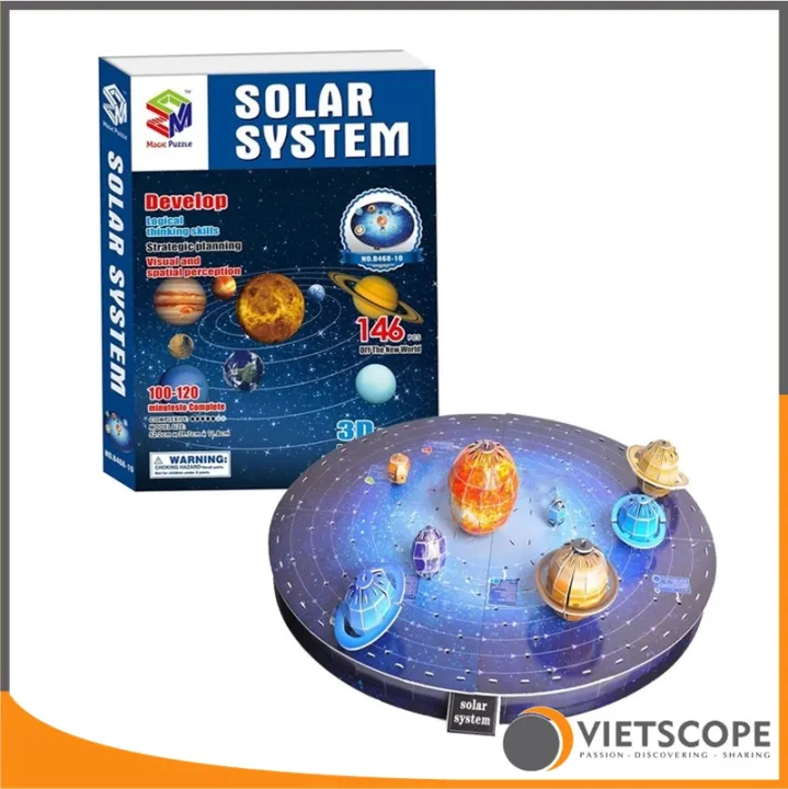 Mô hình hệ mặt trời 3D  Đồ chơi thông minh  Đồ chơi lắp ráp  HỌC CỤ STEM