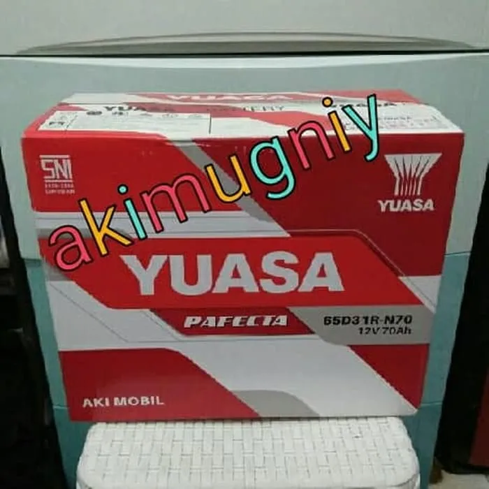 aki yuasa pafecta n70 aki basah 65D31R 70ah 12v l200 l300 kuda diesel