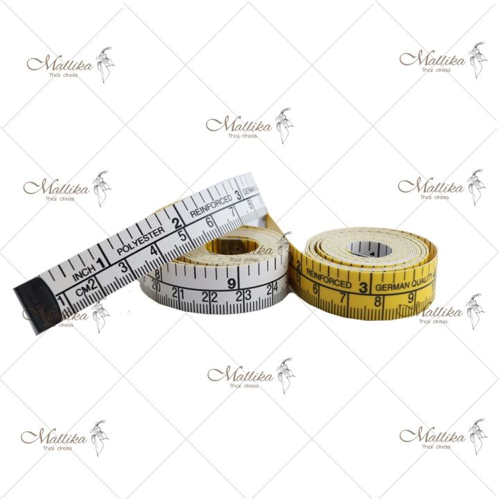 สายวัด-สายวัดตัว-สายวัดความยาว-คุณภาพเยอรมัน-tape-measure-การันตรีใช้ดี-อุปกรณ์ตัดเย็บ-โดย-mallika-thaidress