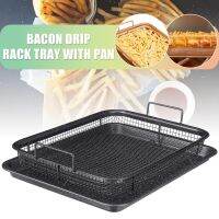 Copper Baking Tray Oil Frying Baking Pan Non-stick Chips Basket Baking Dish Grill Mesh Kitchenware Black