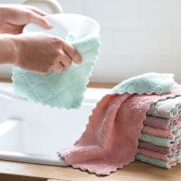 27x16cm Super Absorbent Microfiber Towel Cloth Kitchen Towels Dishcloths Dish Cloth Cleaning Rags Washing Household Tableware