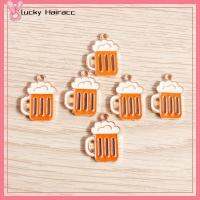 LUCKY HAIRACC 30pcs แผ่นชุบทอง ถ้วยเคลือบเบียร์ห้อยเสน่ห์ เล็กๆน้อยๆ โลหะผสมอัลลอยด์ จี้ชาร์มรูปเครื่องดื่ม อุปกรณ์เสริมเสริม พวงกุญแจห้อยตกแต่ง สำหรับสร้อยคอ