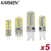 [HOT QQZIWWUJJWG 104] 5ชิ้น/ล็อต LED G4 G9 1W 2W 3W 4W 5W เปลี่ยน40W 60W หลอดฮาโลเจน AC DC 12V 220V 360มุมลำแสงโคมระย้า Lampada หลอดไฟ LED