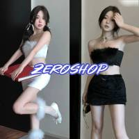 Zero shop?พร้อมส่ง? (Zero-M2128) เสื้อเกาะอก สไตล์ลูกคุณ ขนมุ้งมิ้งๆ -C