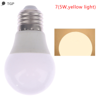 ? TGP หลอดไฟ LED E27 5W 7W 9W 12W 15W 18W โคมไฟสปอตไลท์ LED แบบเย็น/อบอุ่นสีขาว