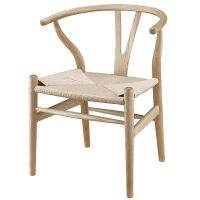 เก้าอี้ไม้ Hans Wegner Y เก้าอี้ปีกนกไม้โอ๊คแข็งเฟอร์นิเจอร์เก้าอี้รับประทานอาหารที่หรูหราเก้าอี้เท้าแขนการออกแบบคลาสสิก