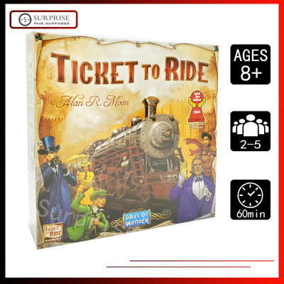 【มีในสต็อค】Ticket to Ride Us edtion ตั๋วเกมกระดานที่จะขี่-US Edition เกมสำหรับครอบครัวของเล่นปาร์ตี้เกมของขวัญการ์ดเกม