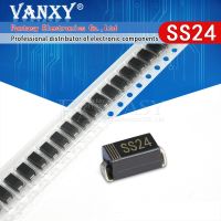 Ss24ไดโอด Schottky 100ชิ้น2a 40V Sma Sr240 Do-214ac Smd