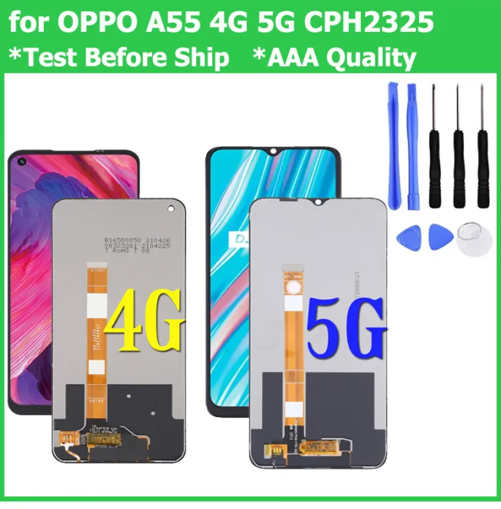 For OPPO A55 4G 5G CPH2325 LCD Display Touch Screen Glass Digitizer ...