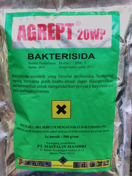 Obat Pertanian Pembunuh Bakteri Bakterisida Agrept Wp Netto Gr Lazada Indonesia