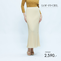 กระโปรงทรงแคบ Lofficiel PLEAT SKIRT CHIFFON กระโปรงยาว (FZTGDY)