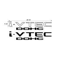 Sticker "สติกเกอร์ i-vtec DOHC" สำหรับติดรถยนต์,มอเตอร์ไซค์ ทนทาน กันน้ำ100% งานตัดประกอบ สะท้อนแสง หลายสี หลายขนาด