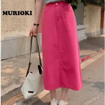 HÀNG SẴN Chân váy hoa nhí màu hồng xếp ly nhăn xòe dài style Triệu Lộ Tư   Shopee Việt Nam