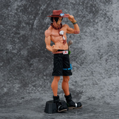Anime One Piece Ace Statue Model Toy Simulated Color Fine Workmanship Model for Children Adults Christmas Easter Gift