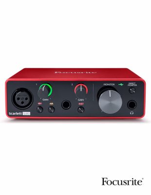Focusrite Scarlett Solo (3rd Gen) USB Audio Interface ออดิโออินเทอร์เฟส / ซาวน์การ์ดอินเตอร์เฟส แบบ 2 Channel + แถมฟรีโปรแกรมตัดต่อเสียง Ableton Live Lite 9 &amp; ชุด Plug-in เสริม &amp; ส