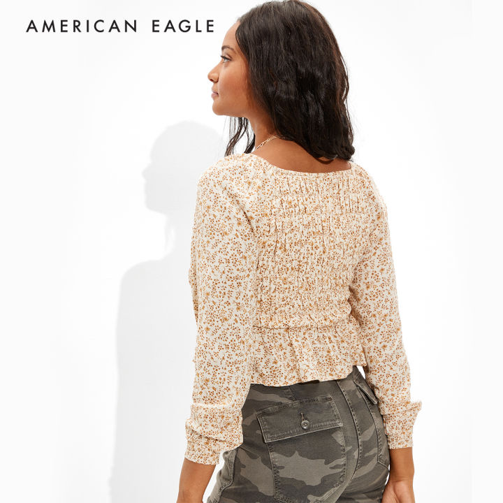 american-eagle-long-sleeve-smocked-babydoll-top-เสื้อ-ผู้หญิง-เบบี้ดอล-แขนยาว-ewsb-035-3967-700
