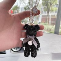 【CC】◕  Cartoon Bow  Car Pendant Mirror Hanging Ornaments Interior Decoration Accessories