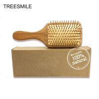 【CC】 Hair Pin Hairbrush Scalp Massage Improve Wood Paddle Detangling Comb D30