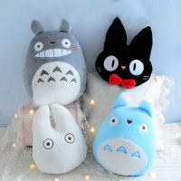 น่ารัก Totoro ตุ๊กตาหมอนยัดไส้ Kiki Totoro ของเล่นญี่ปุ่นอะนิเมะรูปนุ่มตุ๊กตาบ้านนุ่มตกแต่งโยนหมอนเบาะ