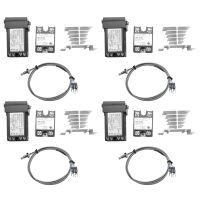 4X Digital 220V PID REX-C100 Temperature Controller + Max.40A SSR + K Thermocouple, PID Controller Set + Heat Sink