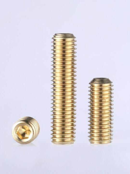 m3-m4-m5-m6-m8-m10-brass-concave-end-set-screw-hex-hexagon-headless-machine-rice-tight-top-bolt-nails-screws-fasteners