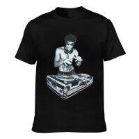 Top Quality Dj Bruce Lee Worn By Tony Stark Avengers Movie Headphones Creative Printed Cool Tshirt