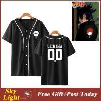 New Anime Naruto Baseball Shirt Short Sleeve Jacket Uchiha Hatake Uzumaki Uni