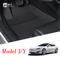 Car Trunk Mat Floor Mat Set Fully Surrounded Special Foot Pad Car Waterproof Non-Slip TPE XPE Modified For Tesla Model 3 Model Y