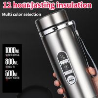 500ml 800ml 1000ml Thermos Cup 304 Stainless Seel Thermos Coffee Cup Vacuum Portable Cup Drinking Water Container Thermos Pot