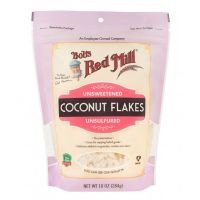 บ๊อบเรดมิลล์เกล็ดมะพร้าวไม่หวาน 284 กรัม/Bobs Red Mill Coconut Flakes Unsweetened 284g