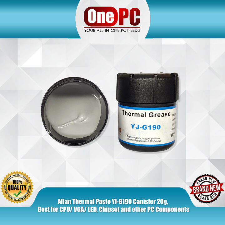 Allan Thermal Paste YJG190 Canister 20g, Best for CPU/ VGA/ LED, Chipset and other PC