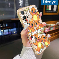 เคส Dienya สำหรับ Vivo Y77 Y77E Y75 5G Y55 5G Iqoo Z6 Lite 5G เคสใหม่การ์ตูน Pokemon พื้นผิวขอบสี่เหลี่ยมชุบซิลิก้าเจลนิ่มกันกระแทกเคสมือถือรวมเลนส์กล้องถ่ายรูปฝาครอบป้องกัน