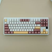 【ที่ครอบกุญแจอย่างเดียว】Gmk Tiramisu Keycap 129 Keycap ลายเชอร์รี่โปรไฟล์ PBT ห้าด้านการระเหิดสำหรับสวิตช์ MX เชอร์รี่คีย์บอร์ดแบบกลไก Keychron/RK61/GK61 /Anne Pro 2