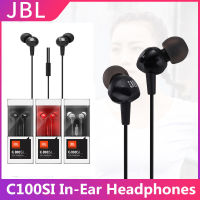 C100SI หูฟังชนิดใส่ในหูJBL 3.5mm Headset พร้อมไมโครโฟนjbl c100si Earbuds C150SIชุดหูฟัง C100SI T110 C200SI T150ไดนามิกสำหรับ IOS/Android กีฬาชุดหูฟังสำหรับ.ประเภท C สำหรับ Xiaomi HUAWEI Samsung