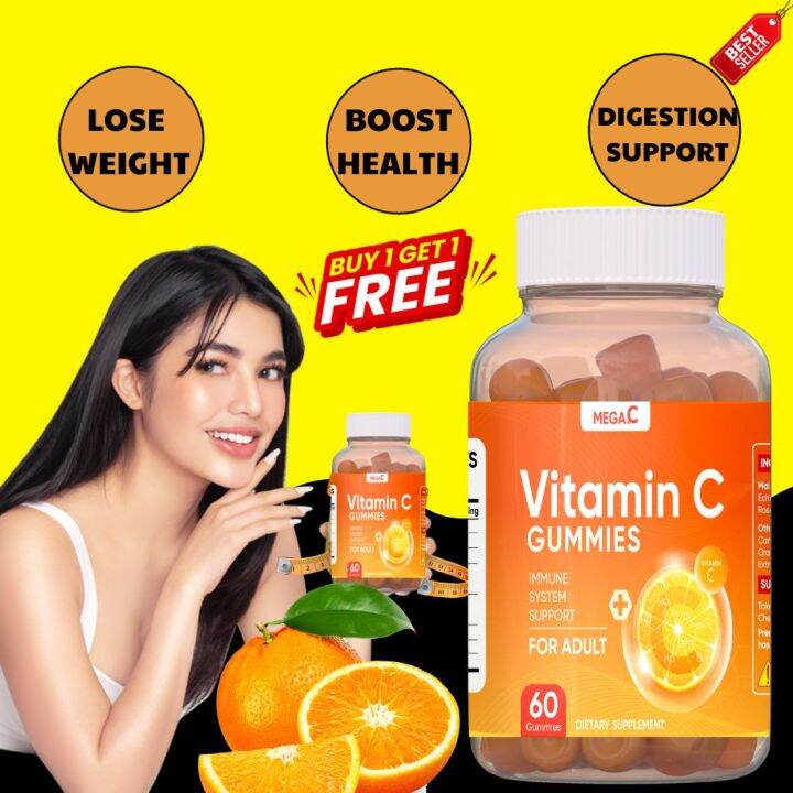 Mega Vitamin C Gummies Original Glutathione Japan Gummies Lose Weight